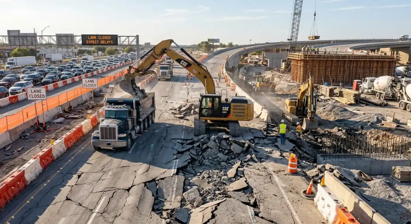 roadway construction defect Texas